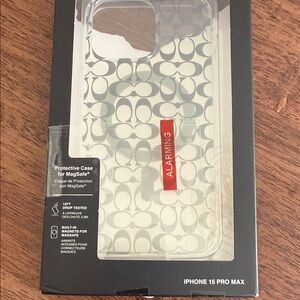 Coach IPhone 15 pro max protective case